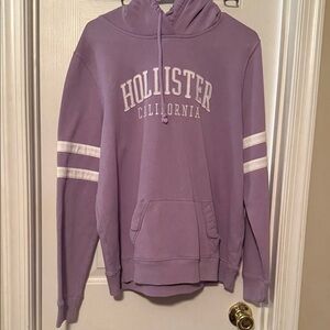 NWOT Womens XL Hollister Lavender Hoodie with White logo on the front